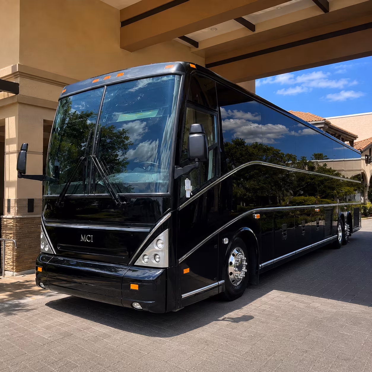 billings charter bus services exterior